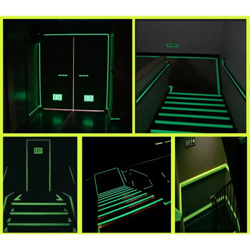 Luminous Tape 3mx1cm/1.2cm/1.5cm/2cm Self-adhesive Warning Tape Night Vision Glow In Dark Safety Security Home Decoration Tape