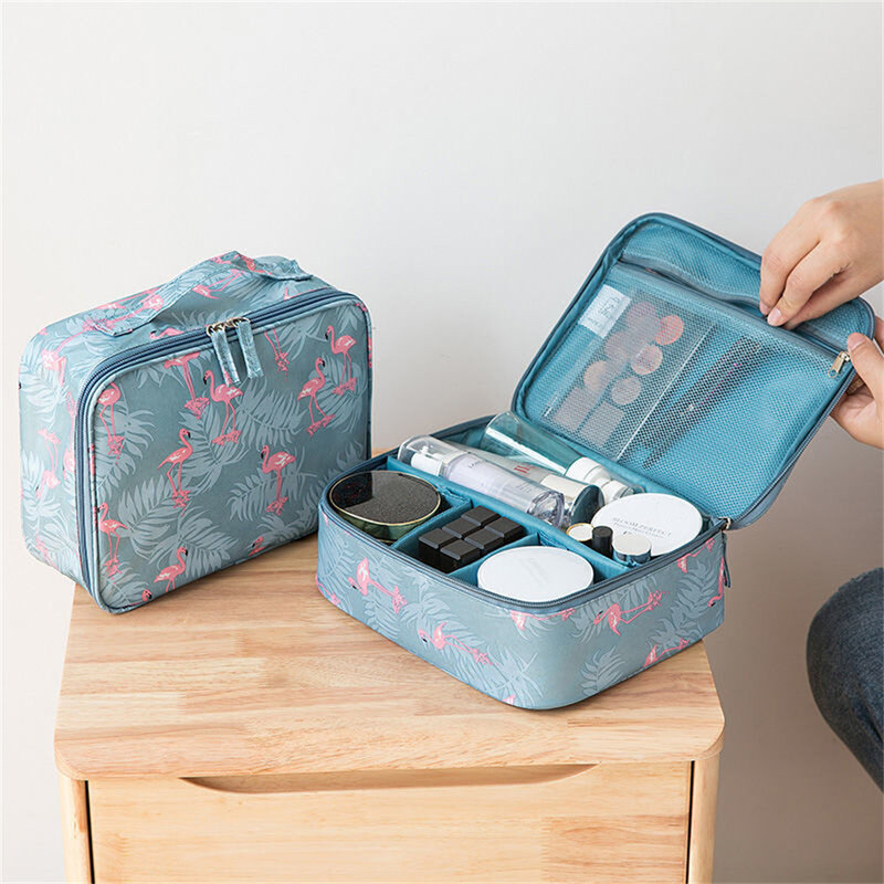 Multifunction Cosmetic Bag for Women Travel Portable Toiletries Organizer Oxford Cloth High Capacity Waterproof Makeup Bags