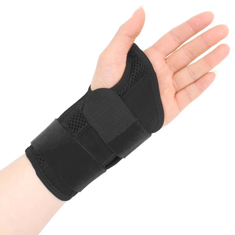 قابل للتعديل المعصم المجهزة استقرار جبيرة الرسغ نفق اليد اليسرى اليمنى ضغط دعم التفاف لإصابات المعصم لتخفيف الآلام