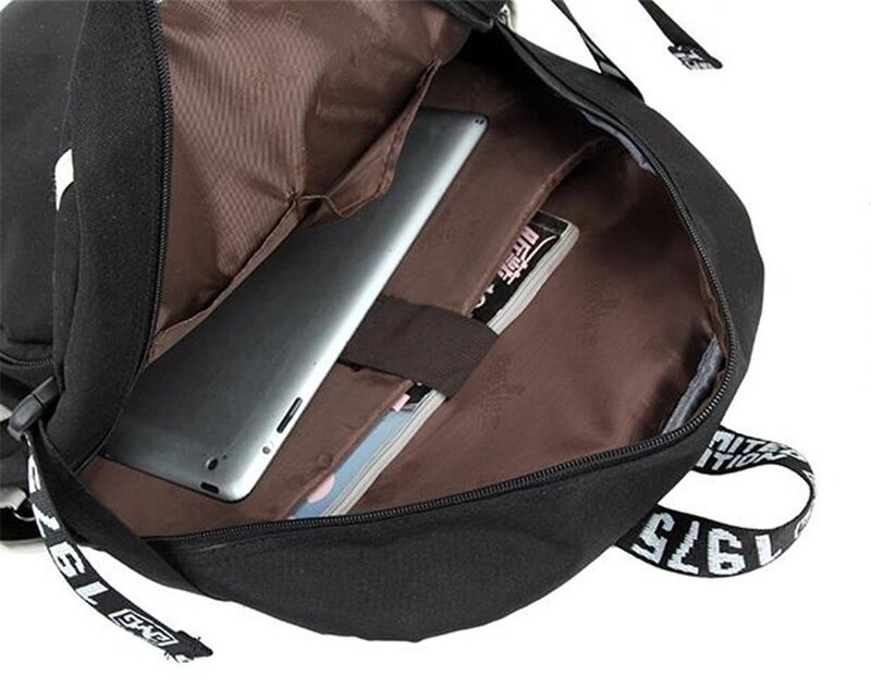 أسود بتلر أنيمي Kuroshitsuji تأثيري حقيبة الكتف حقيبة الكتب على ظهره حقيبة مدرسية