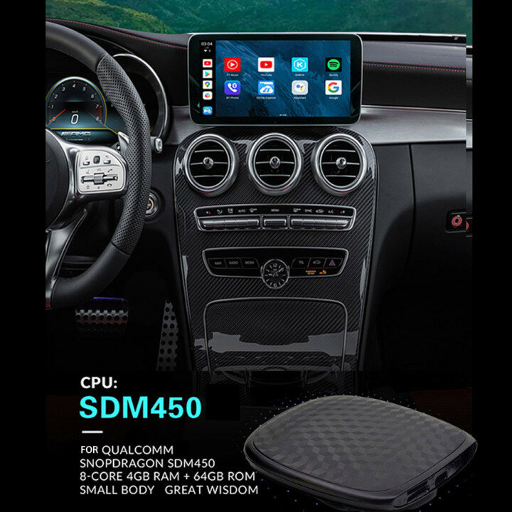 UX999 برو Carplay Ai صندوق صغير أندرويد Ai صندوق لاسلكي لاسلكي أندرويد 9.0 4GB + 64GB 8 Core نظام ذكي للسيارة #5