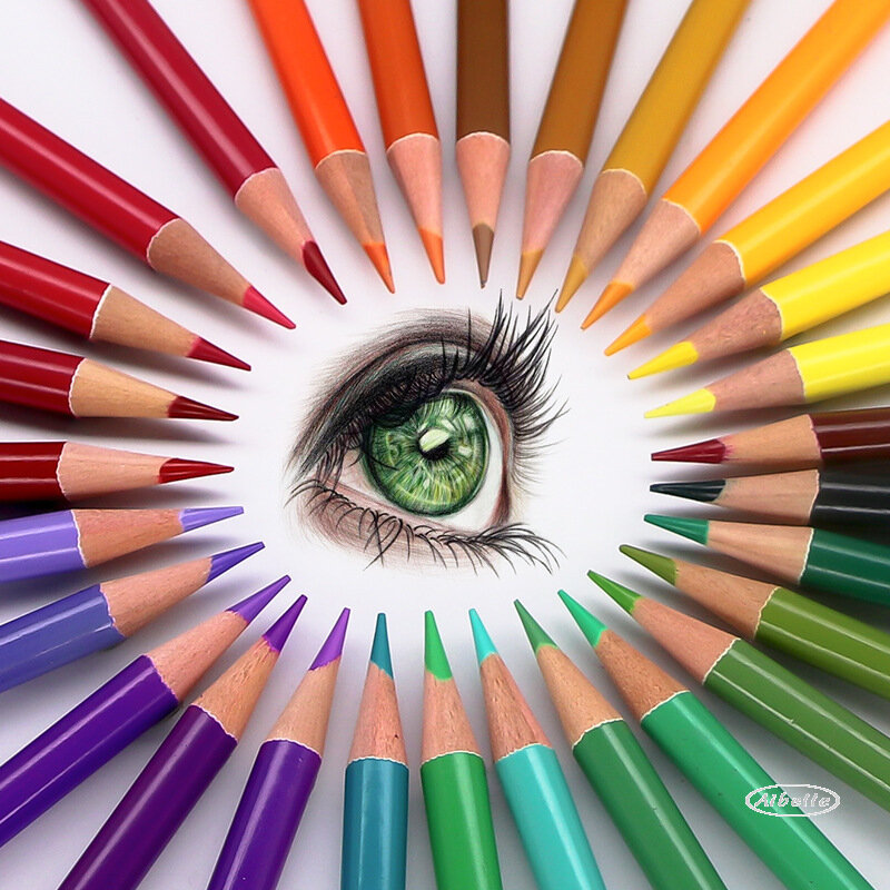 Brutfuner 260 Colors Professional Oil Color Pencils Set Sketch Coloured Colored Pencil For Drawing Coloring School Art Supplies #5