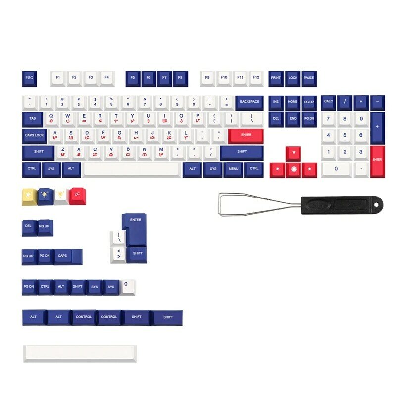131 مفتاح كاثا Keycap الكرز الشخصي PBT أغطية المفاتيح ل 61/64/68/KBD75/84/RK836/87/96/980/104/108 لوحة المفاتيح الميكانيكية Keycap #1