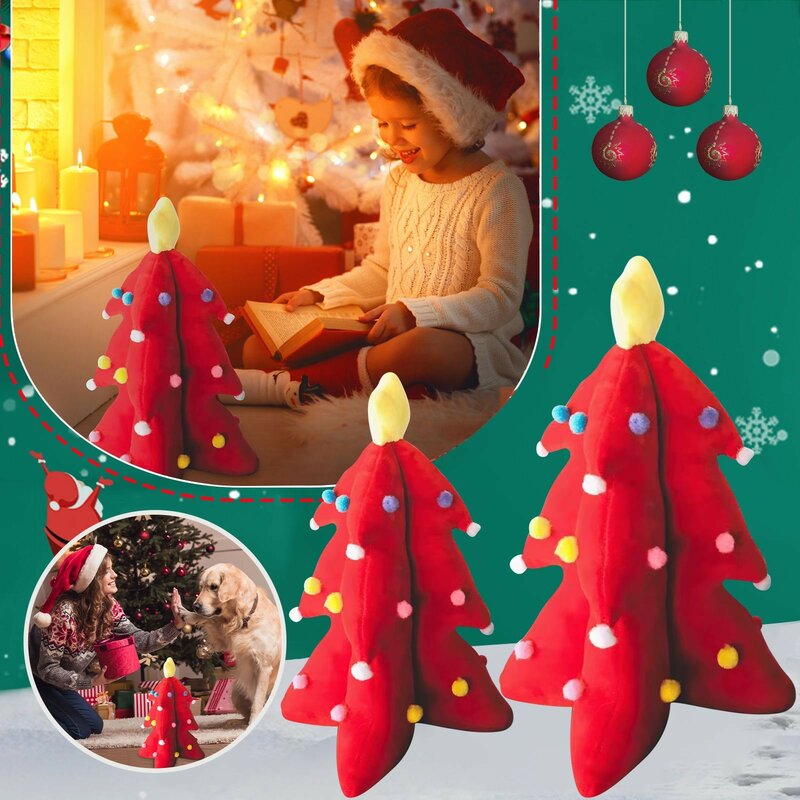 البطاطس القطيفة شجرة عيد الميلاد دمية ألعاب من نسيج مخملي هدية الكريسماس للأطفال هدية الكريسماس * 1 قطعة الفصول الدراسية أفخم