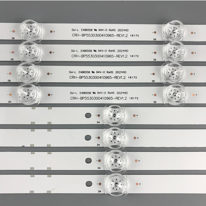 4 قطعة LED الخلفية قطاع ل شاومي L55M5-EX مصباح قطاع CRH-BP5530300410965 الخلفية HRS-XM55T75-4X10-2W