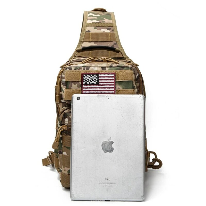 العسكرية التكتيكية الصدر حقيبة واحدة الكتف رسول حقائب في الهواء الطلق التمويه السفر على ظهره الرجال النساء #3