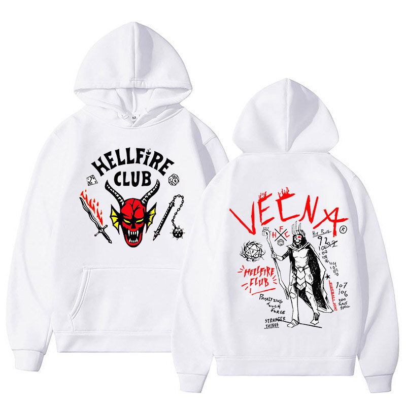 Stranger Things 4 Hoodie Boys Girls Hellfire Club Hoodies Women Men Aesthetic Graphic Streetwear Oversized Hooded Sweatshirts