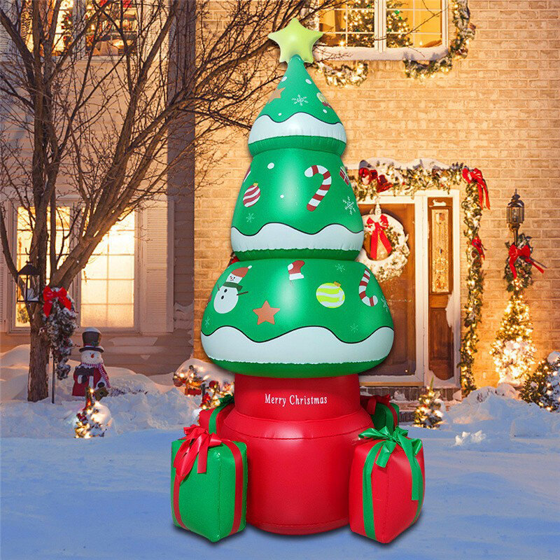 مصباح إضاءة ليد عيد الميلاد نفخ شجرة حفلة الحلي داخلي في الهواء الطلق مضاءة مهرجان عرض مضيئة اللعب هدية