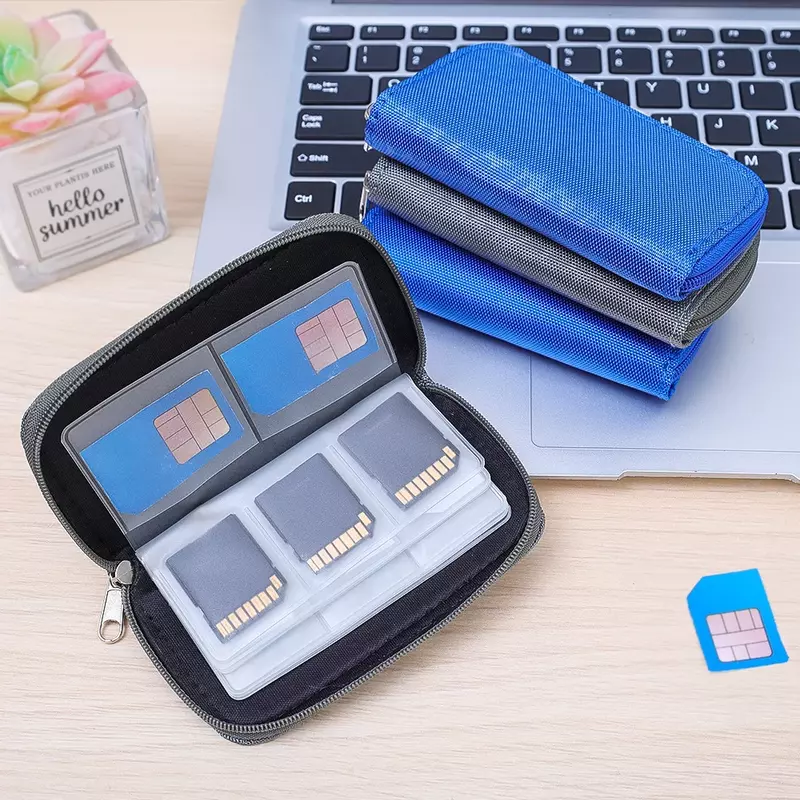 SD حقيبة تخزين بطاقة الذاكرة ، حامل حامي مع 22 أكياس التخزين ، حمل الحقيبة سستة الحقيبة ، SDHC ، MiniSD ، MMC ، CF #5