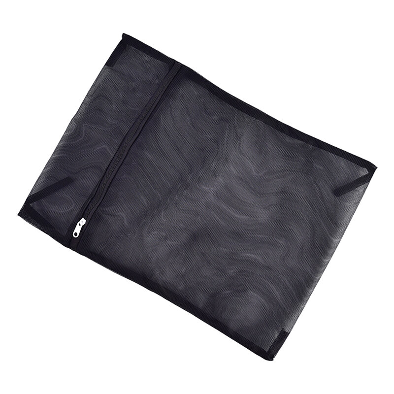 New 1PC Clothes Washing Machine Laundry Bag With Zipper Nylon Mesh Net Bra Washing Bag 3 Sizes Black Wash Bags