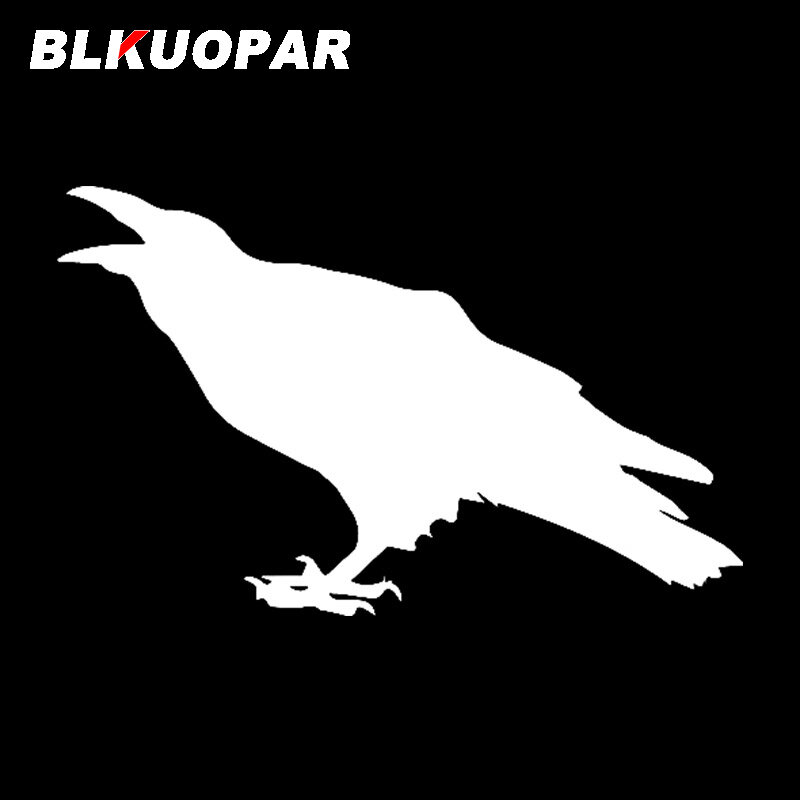 ملصق سيارة BLKUOPAR Cawing Raven bird مضاد للخدش ملصق إبداعي مضحك أصلي مخصص لدراجة نارية غطاء السيارة