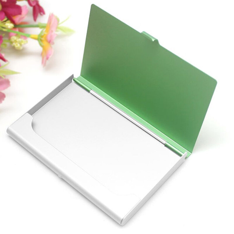 High Quality Creative Business Card Case Stainless Steel Aluminum Holder Metal Box Cover 9.3X5.8X0.8cm