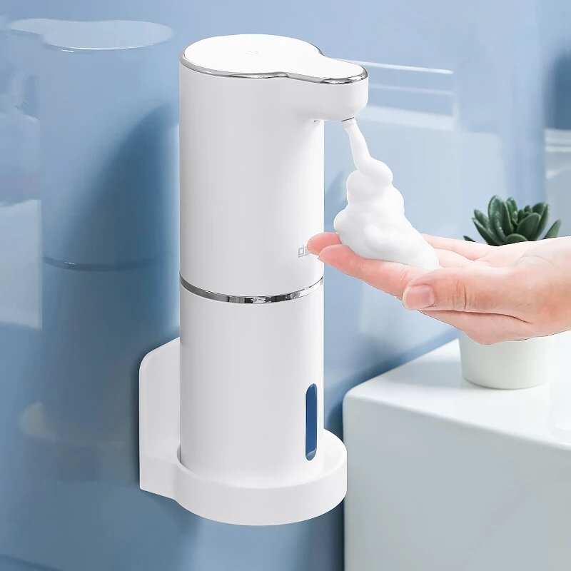 التلقائي رغوة موزع صابون الحمام الذكية غسالة اليد مع USB شحن الأبيض عالية الجودة ABS المواد
