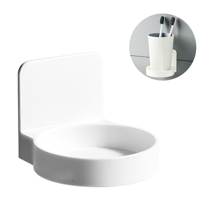 Soap Dispenser Holder Cup Facial Cleanser Bathroom Accessories Bathroom Shelf Shelves for Wall Suction Rack