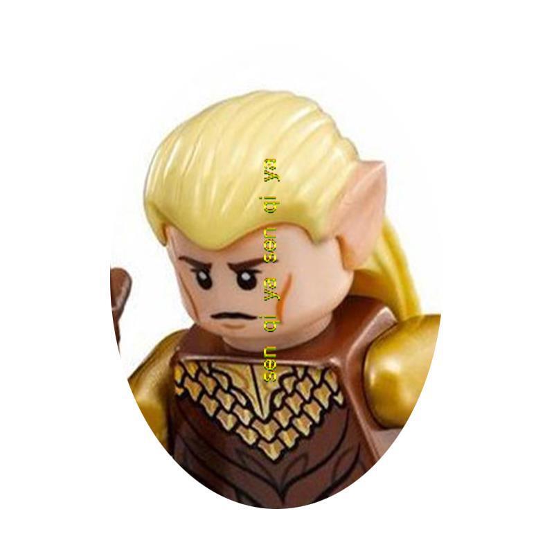 Disney Lord Of The Rings Series Doll Building Blocks Hob Elf King Movable Doll Model Toy Assembled Building Block Children'sgift