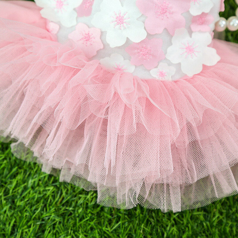 Princess Dress Pet Cat Clothes Small Dog Skirt Sweet Coat Spring Summer Tulle Skirt Chihuahua Yorkshire Lovely Design Pomeranian