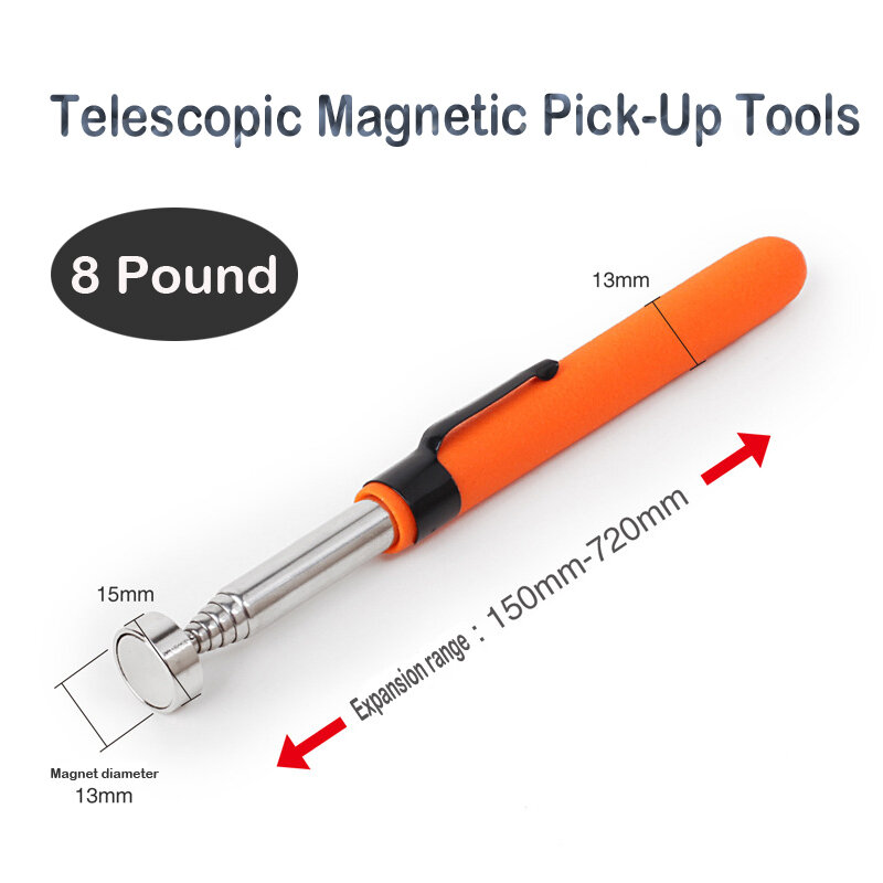 قابل للتعديل تلسكوبي المغناطيسي البيك اب أدوات قبضة قابلة للتمديد طويلة المدى القلم أداة يدوية لالتقاط مع مغناطيس قوي