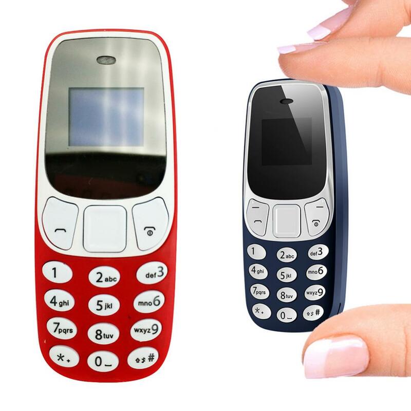 هاتف محمول صغير L8star BM10 بشريحتين مع مشغل MP3 FM غير مقفول هاتف خلوي لتغيير الصوت سماعة GSM بدون شحن