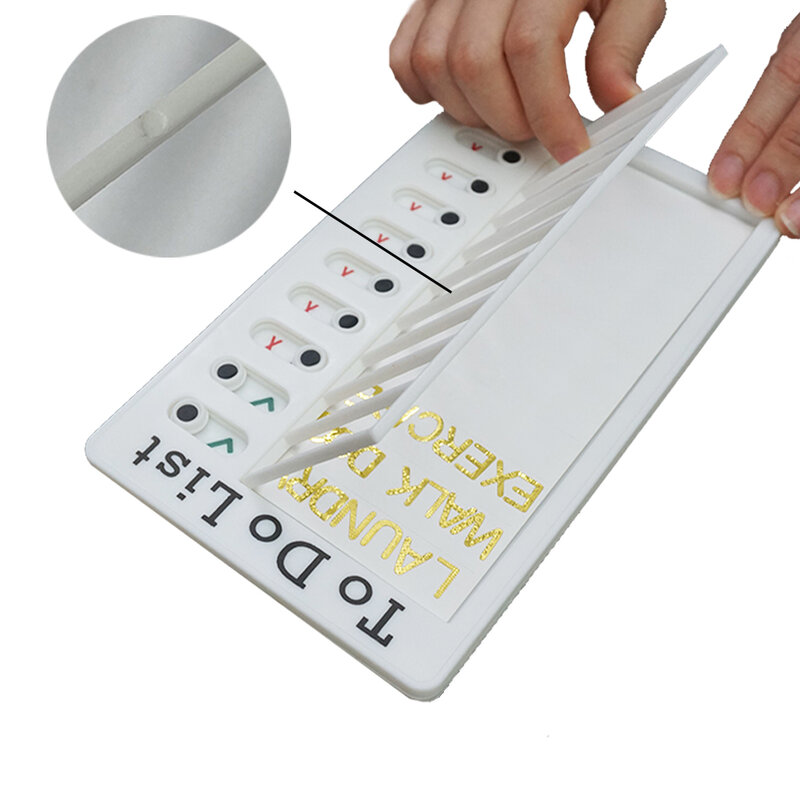 مزدوج الذهبي ملصق طاولة للمذاكرة المرجعية للأطفال الأعمال مفكرة مخصصة قابلة لإعادة الاستخدام للقيام قائمة