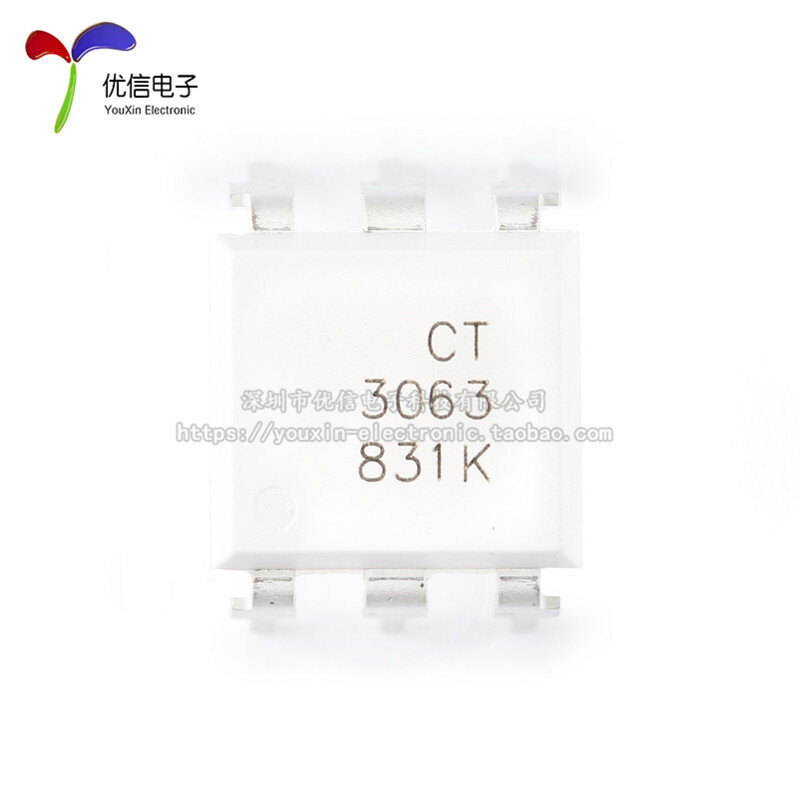 Original genuine CT3063 DIP-6 zero cross photocoupler chip compatible with MOC3063