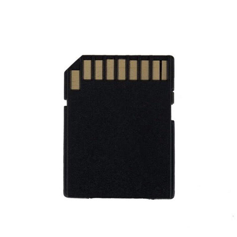 أسود كامل الحجم 31*23*2 مللي متر قابل للقفل لحماية المحتويات 10 قطعة TF T-Flash عبر فلاش بطاقة إلى بطاقة الذاكرة تحويل محول