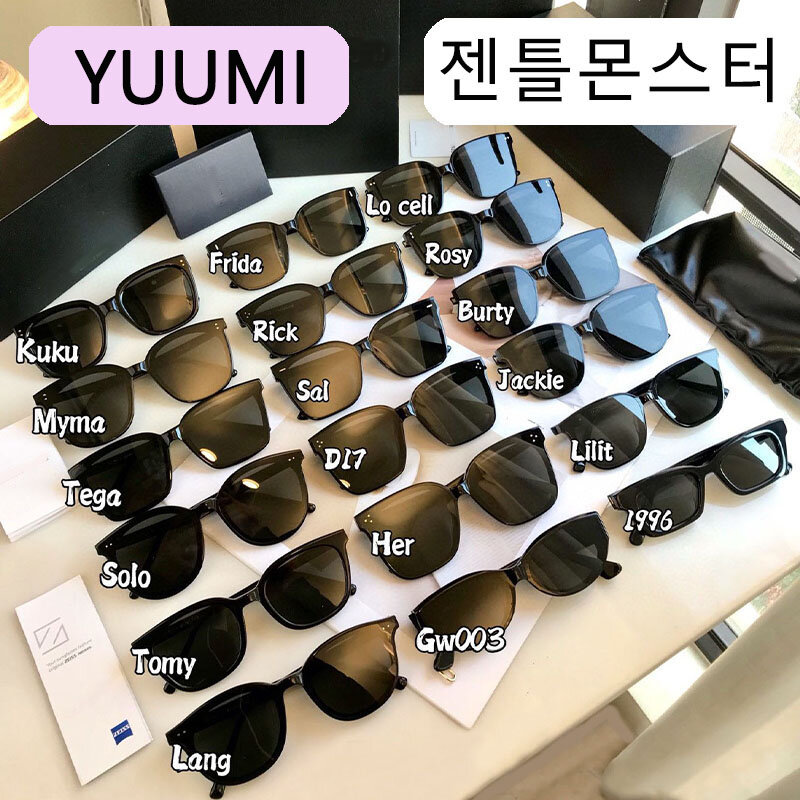 لطيف Yuumi Monst النظارات الشمسية النساء رجل مصمم السلع الفاخرة العلامة التجارية الصيف القط العين نظارات شمسية المتضخم سائق جيني نظارات