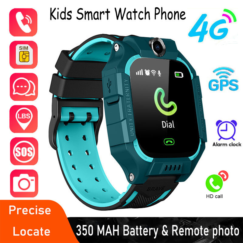 4G ساعة ذكية للأطفال مقاوم للماء ساعة HD مكالمة صوتية كاميرا لتحديد المواقع Smartwatch للأطفال لتحديد المواقع الموقع للطلاب بنين ساعة سيدات