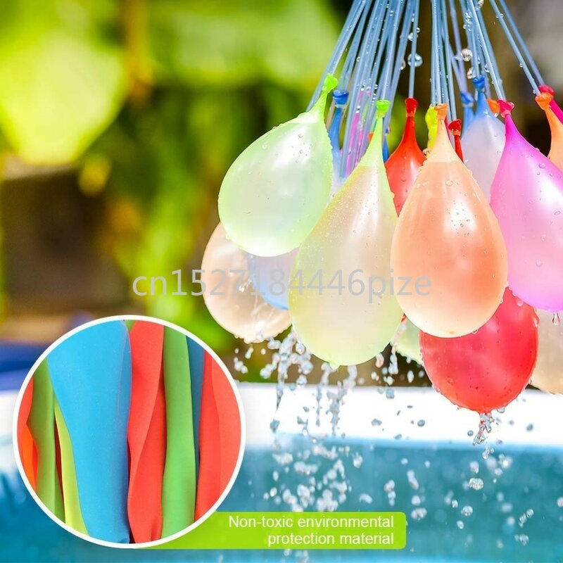 111pcs/bag Filling Water Balloons Funny Summer Outdoor Toy Balloon Bundle Water Balloons Bombs Novelty Gag Toy For Children
