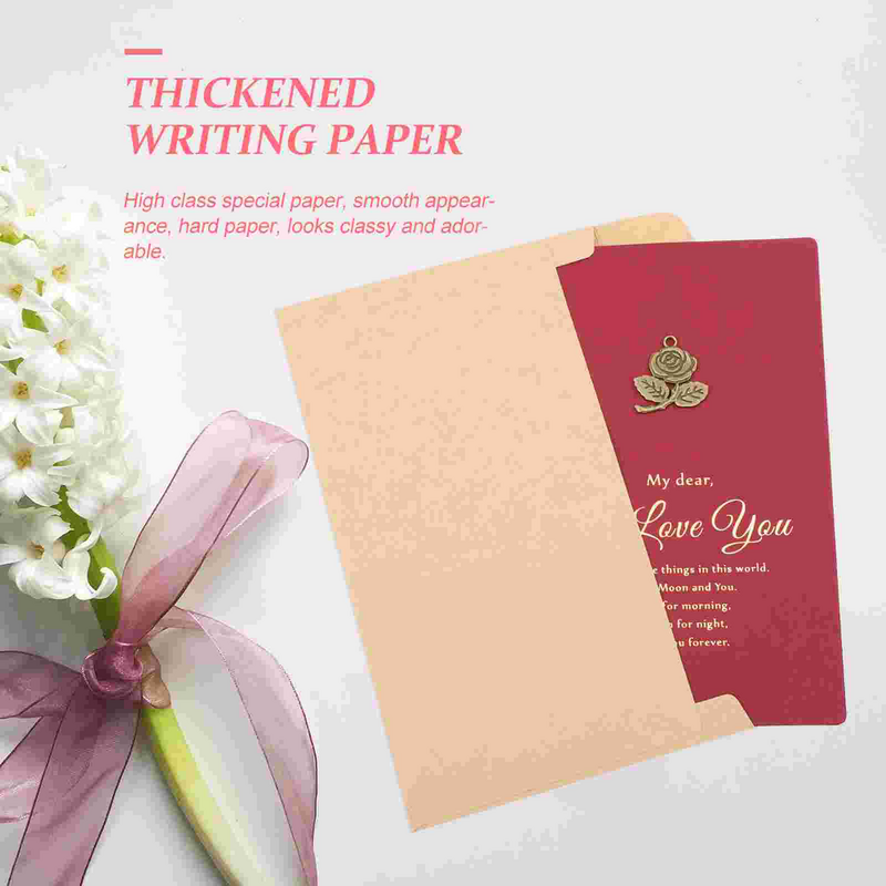 10 Sets Romantic Greeting Cards with Envelopes for Wedding Engagement Valentine's Day
