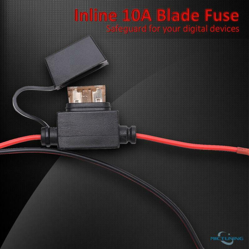 DIY SAE to USB Cable Adapter Waterproof USB Charger Quick 5V 2.1A Port with Inline Fuse for Motorcycle Cellphone Tablet GPS