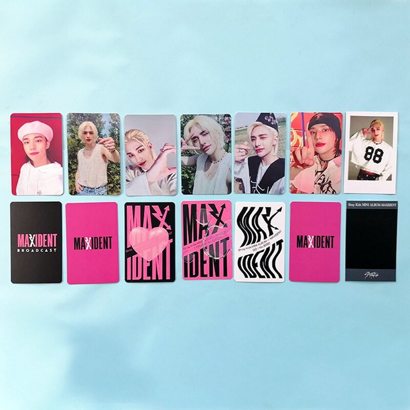 7 قطعة/المجموعة Kpop الضالة الاطفال جديد ألبوم MAXIDENT Photocards جمع بريدية HD المطبوعة LOMO بطاقات لجمع المشجعين القرطاسية #5