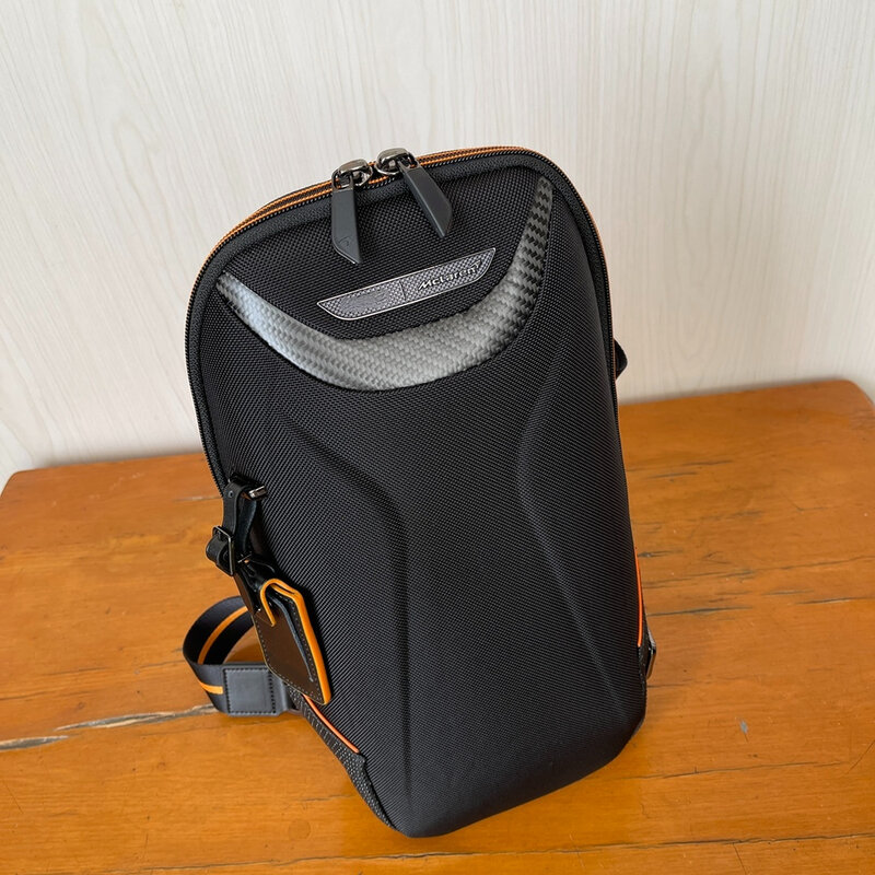 الباليستية نايلون حقيبة رجالية حقيبة كتف مفردة ألياف الكربون سعة كبيرة مقاوم للماء حقيبة صدر للرجال 373005D