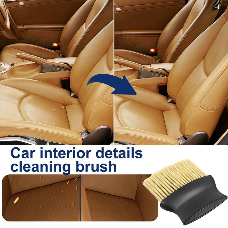 2 قطعة جودة سيارة الداخلية تنظيف جهاز إزالة الغبار فرشاة منظف تكييف سيارة غير خدش تطبيق واسع #4