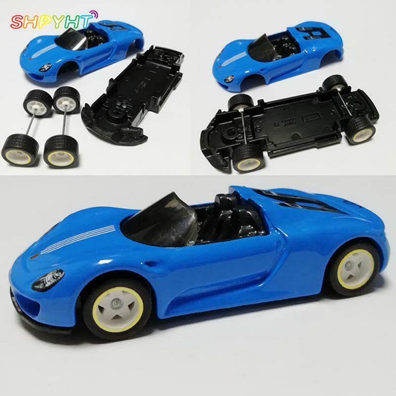 4 عجلات + 2 محاور للعجلات مع الإطارات المطاطية نموذج أساسي نموذج سيارة تعديل أجزاء سباق السيارات اللعب