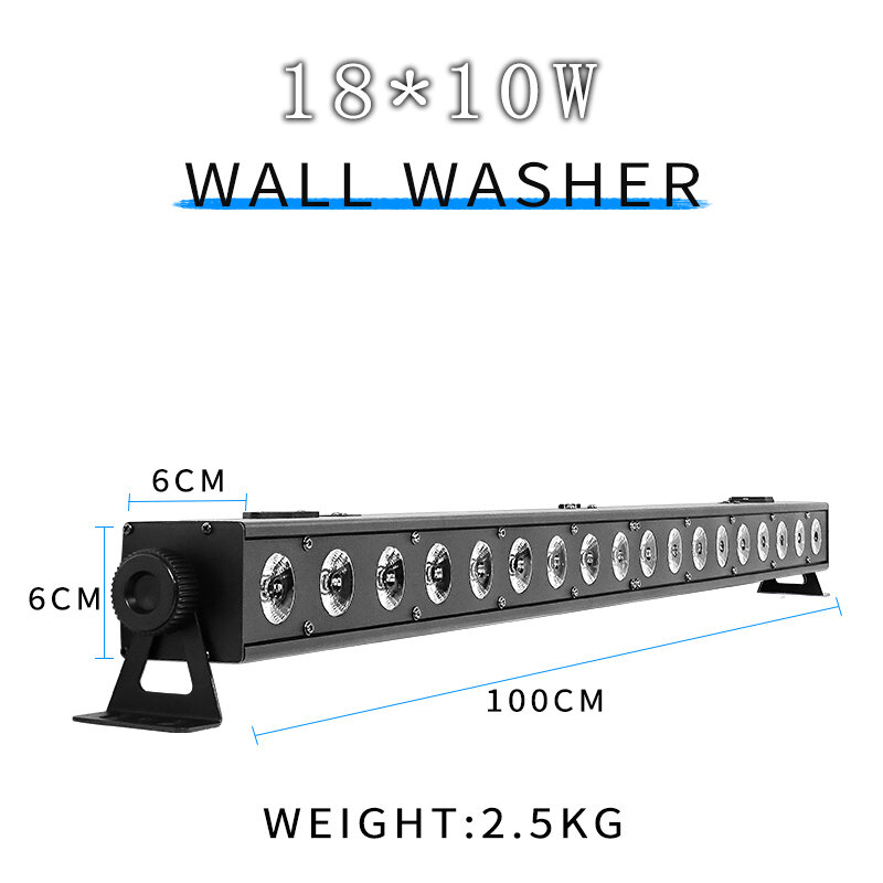 4 قطعة/السلع 18x10 واط RGBW 4 في 1 LED المرحلة الآثار مصفوفة الجدار غسل DJ ديسكو حفلة الحدث يعرض الزفاف DMX الصوت وضع السيارات #6