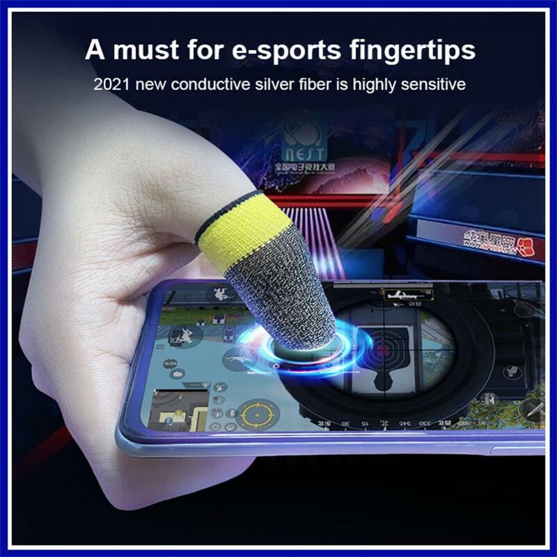 الاصبع كم ل PUBG غمبد غطاء الإصبع تنفس الاصبع المهد مكافحة زلة Sweatproof تحكم للهاتف المحمول الألعاب
