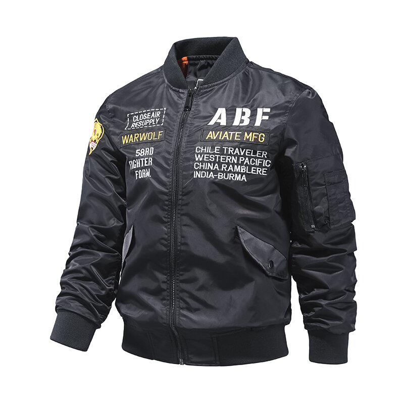 2022 Explosive New Brand Men's Spring Flight Jackets Plus Size Military Coats Clothing Long-sleeved Europeam American Jacket Men
