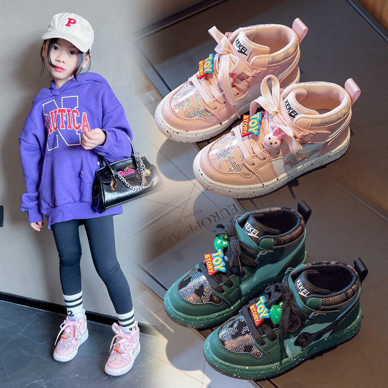 الفتيات الأحذية الرياضية ربيع الخريف أحذية جديدة الأطفال أحذية غير رسمية الأطفال أحذية للأطفال الصغار