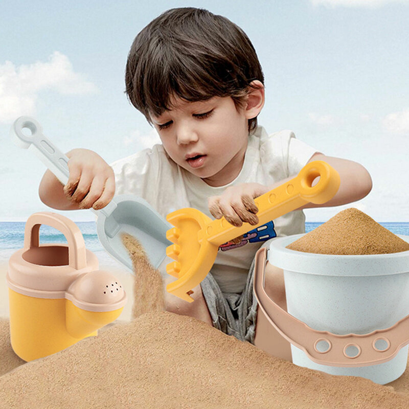 دلو الشاطئ مجموعة لعب للأطفال الرمال Plage مجرفة مغرفة غلاية اللعب لعب للأطفال التفاعلية شاطئ اللعب المياه لعب للأطفال #5