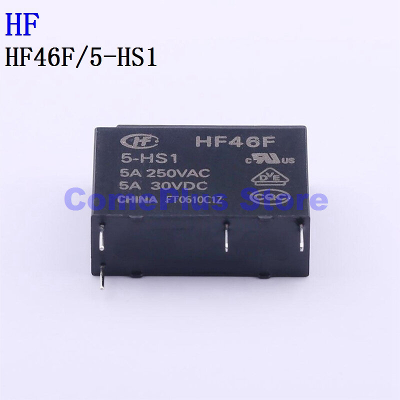 5PCS/50PCS HF46F/5-HS1 HF46F/12-HS1 HF46F/24-HS1 HF Power Relays