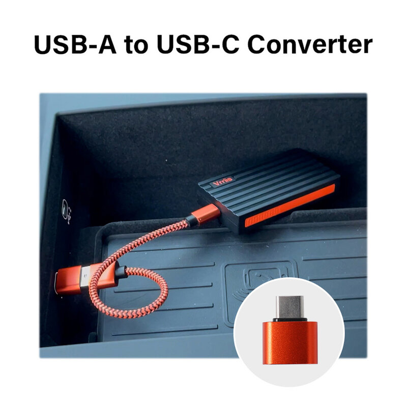 صندوق CarPlay سلكي إلى لاسلكي سيري التحكم USB-C مشغل فيديو بلوتوث دونجل للتحكم متعددة الوسائط المتعددة