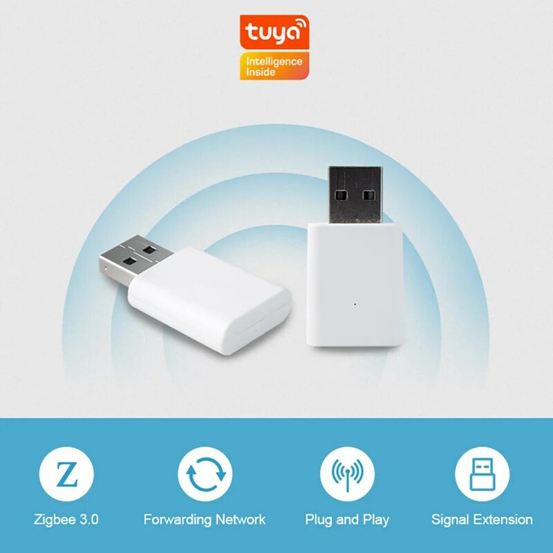 جهاز تويا زيجبي 3.0 ممدد إشارة USB للحياة الذكية زيجبي 2MQTT الأجهزة شبكة مساعد المنزل أتمتة ديكونز