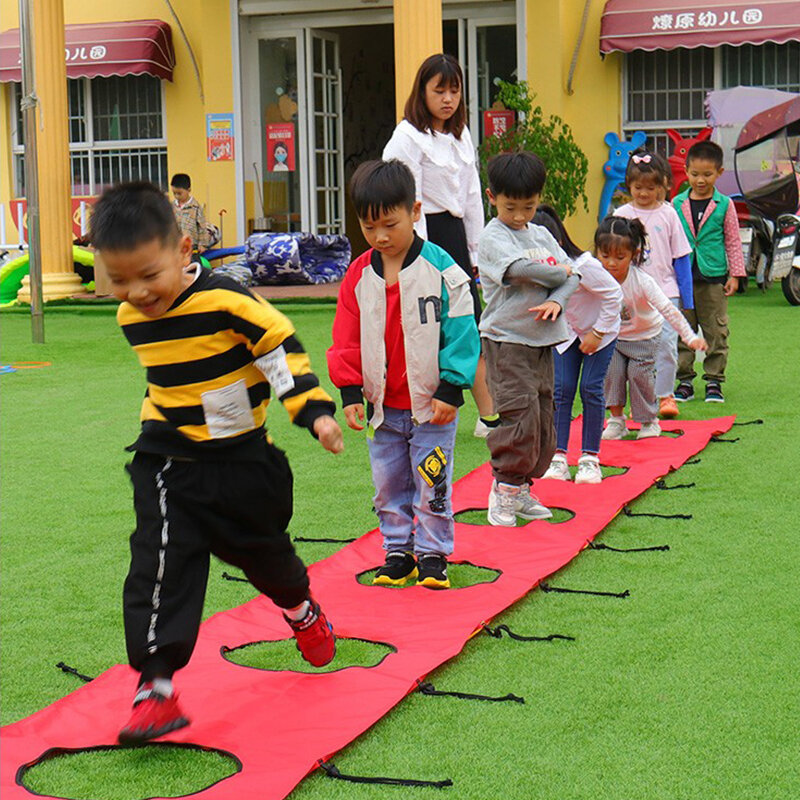 Funny Outdoor Games For Children Playground Kids Tunnel Hopscotch Skip Jump Relay Race Kindergarten Sensory Training Sport Toys