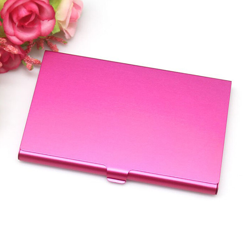 High Quality Creative Business Card Case Stainless Steel Aluminum Holder Metal Box Cover 9.3X5.8X0.8cm