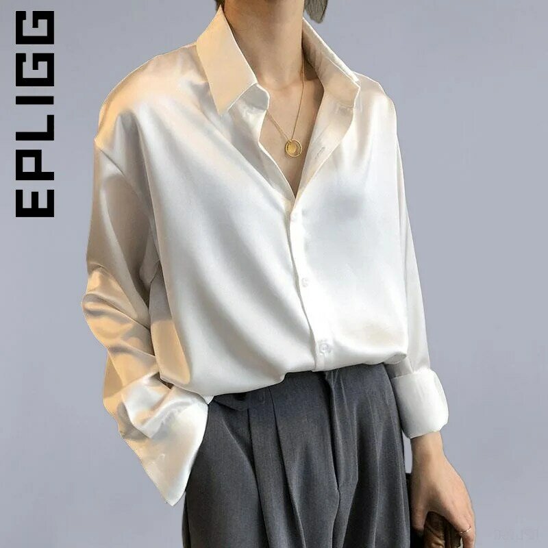 Epligg موضة النساء قميص مكتب سيدة مثير قميص نسائي الأساسية حفلة قمصان جديدة رداء علوي نسائي غير رسمي لينة أنيقة البلوزات الإناث