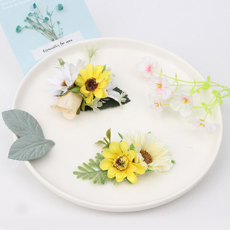 Little Fairy Simulation Flower Hairband Simple Wild Natural Wind Daily Stage Performance Decoration Hairpin Gift for Girls #2