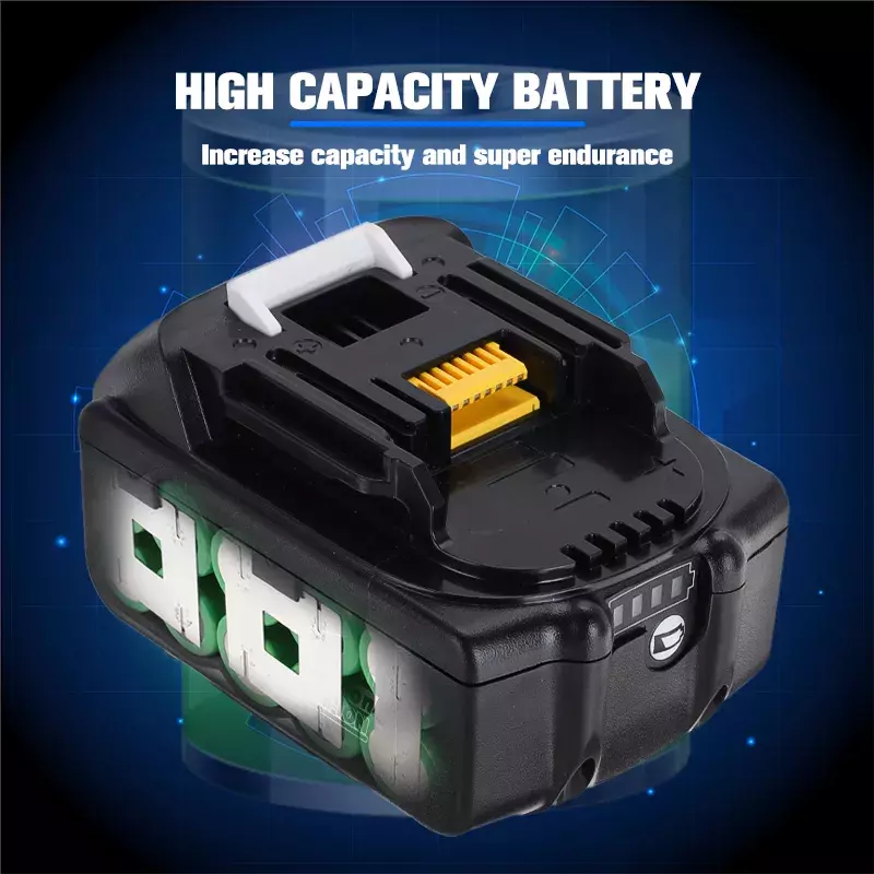 Ion Is Suitable For Makita 18v Battery 6Ah BL1840 BL1850 BL1830 BL1860B LXT400 With Charger BL1860 Rechargeable Battery