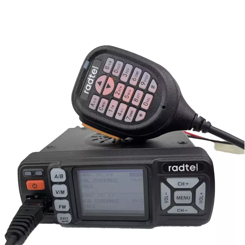 راديو راديو RM-03 لاسلكي RM03 25 واط ثنائي النطاق VHF 136-174 ميجا هرتز UHF 400-490 ميجا هرتز FM لحم الخنزير راديو سيارة صغيرة المحمول
