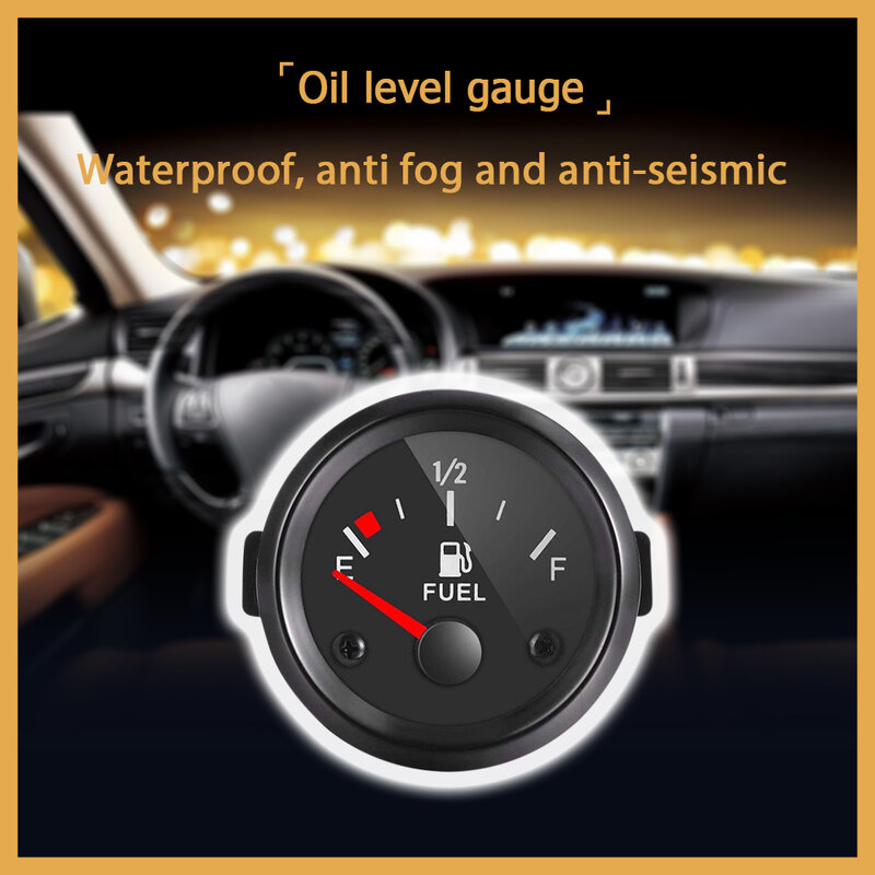 مقياس مستوى النفط سيارة مع ضوء عالية الدقة مقاومة الصدمات المكونات في اتصال مقاييس الوقود اكسسوارات السيارات