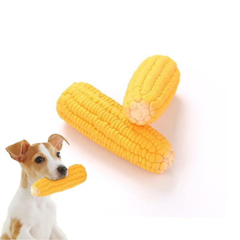 Pet Toys Squeak Toys Latex Corn shape Puppy Dogs Toy Pet Supplies Training Playing Chewing Dog Toys For Small Dogs #4